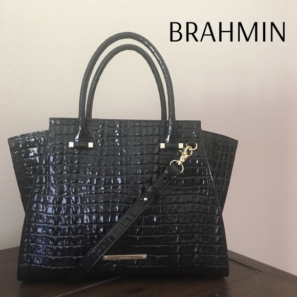 Brahmin Handbags - Brahmin Priscilla Satchel Black La Scala